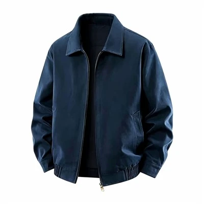 Jaket Bomber Katun Kasual